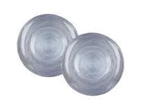 Set de 2 platos de postre Brandani colección Ares en color azul, diámetro 21 cm.