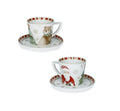 Set de 2 tazas de café modelo Racconti en cerámica blanca con diseño italiano.