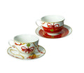 Set de 2 tazas de té de cerámica de la colección Gioco di Luci de Brandani, con diseño italiano.
