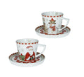 Set de 2 tazas de té Racconti de cerámica con diseño italiano.