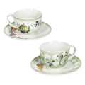 Set de 2 tazas de espresso de cerámica, colección Wonderland, con diseño italiano.