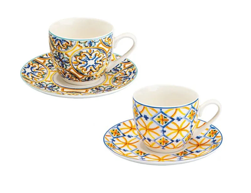 Set de 2 tazas de café de la colección Medicea, con diseño italiano.