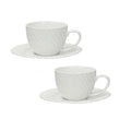 Set de 2 tazas de café Brandani modelo Optical con un diseño moderno y elegante.