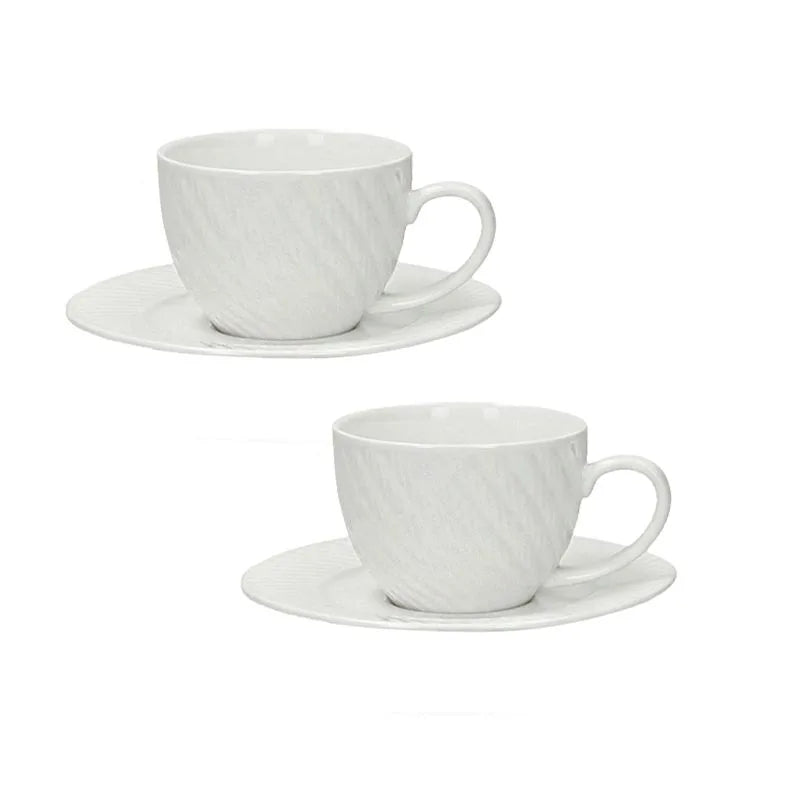 Set de 2 tazas de café Brandani modelo Optical con un diseño moderno y elegante.