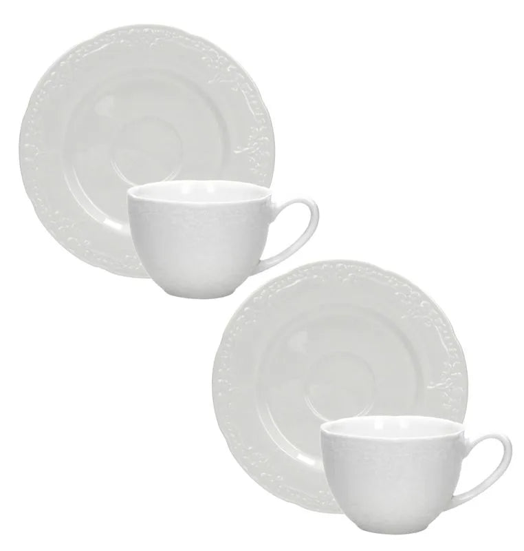 Set de 2 tazas de café "Ricordi" de Brandani, con diseño italiano.