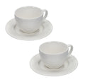 Set de 2 tazas de espresso con plato de la colección Dedalo, con diseño italiano, en cerámica.
