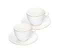 Set de 2 tazas espresso Filodoro de Brandani Gift Group, con detalles dorados y diseño italiano.