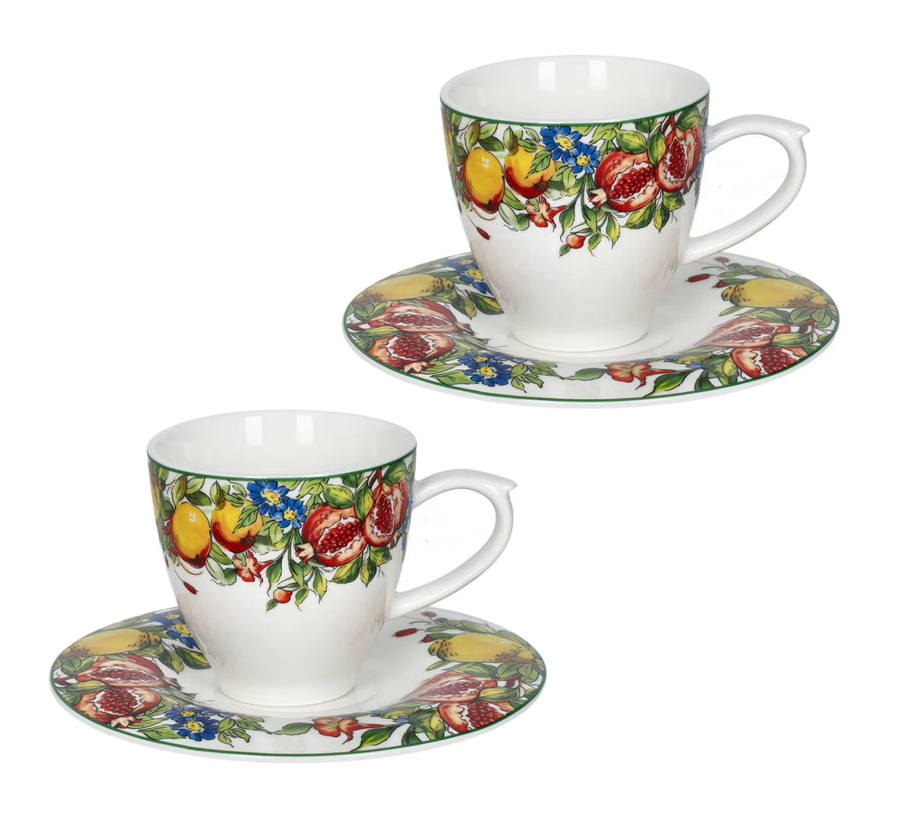 Set de 2 tazas espresso Prospero de Brandani Gift Group sobre fondo blanco.