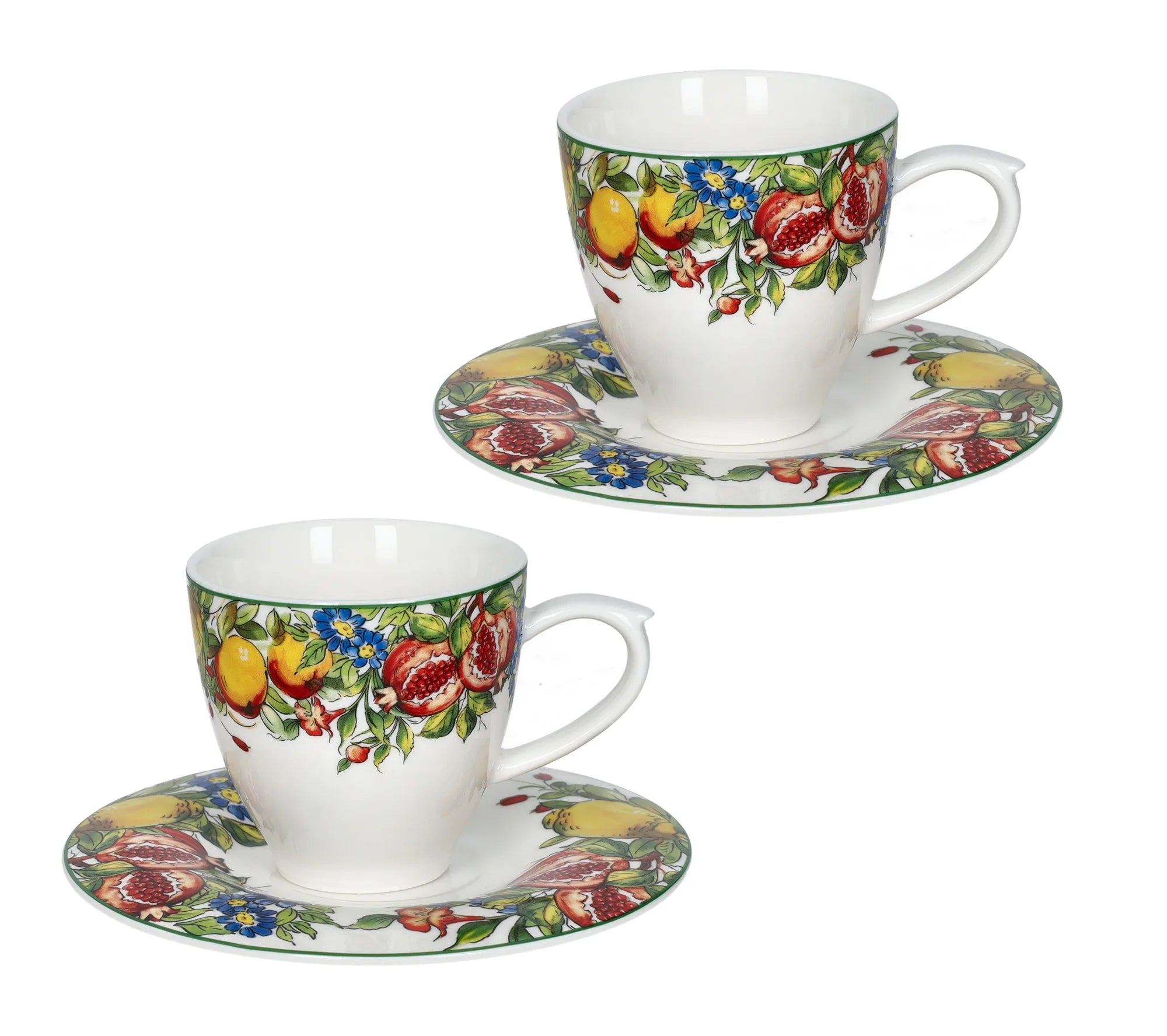 Set de 2 tazas espresso Prospero de Brandani Gift Group sobre fondo blanco.