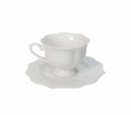 Set de 2 tazas de porcelana blanca de la colección Queen de Brandani.