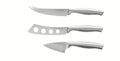 Set de 3 cuchillos para queso Brandani en acero inoxidable.