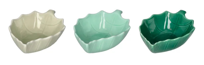 Set de 3 cuencos Foglia de Brandani con diseño italiano.
