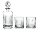 Set de 3 piezas para degustación de licores con diseño italiano.