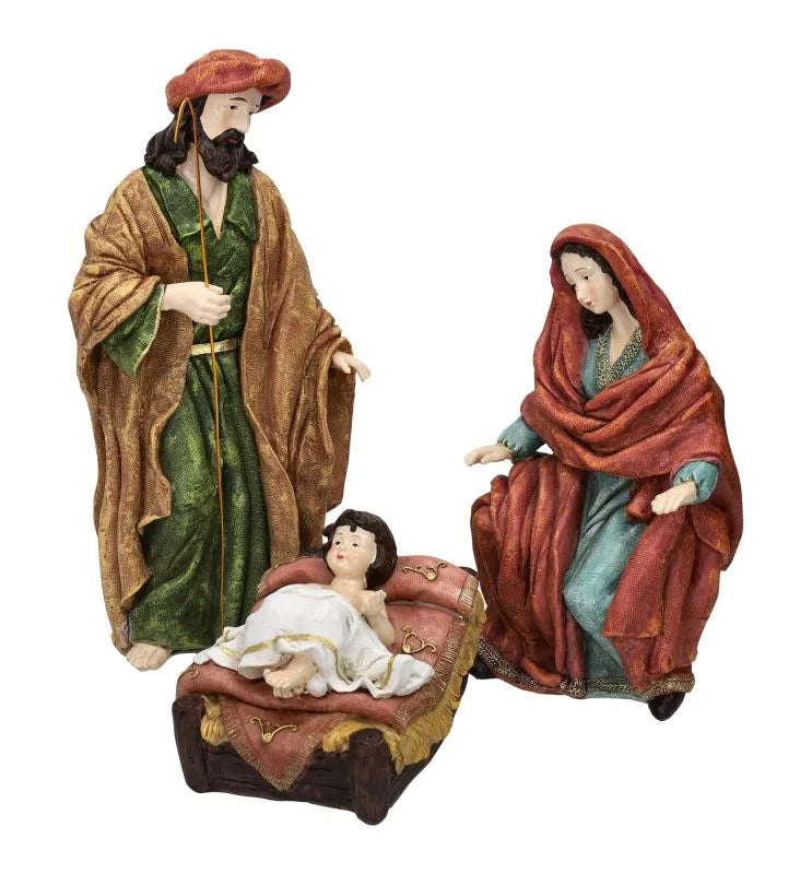 Set de 3 piezas de Nacimiento de Brandani con diseño italiano para decoración navideña.