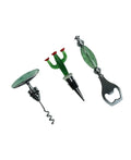 Set de 3 piezas para vino "Cactus" de Brandani en su empaque, con el logo de YourBeautyKitchenware visible.