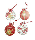 Set de 4 posavasos "Gioco di Luci" de Brandani Gift Group con diseño italiano.
