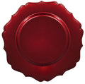 Set de 4 bajoplatos Chic Red de Brandani Gift Group con acabado brillante.