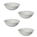 Set de 4 boles Senzatempo en New Bone China, con acabado blanco y diseño atemporal.