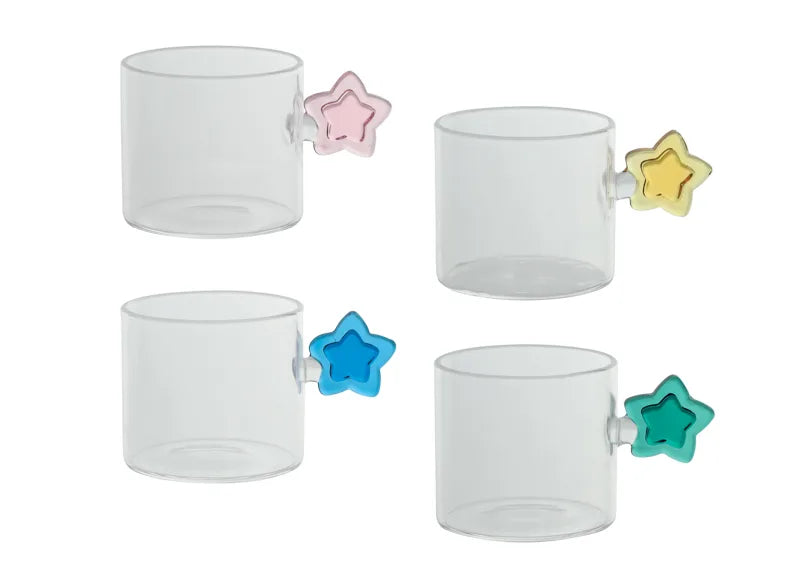 Set de 4 tazas de espresso Stella de Brandani Gift Group, con diseño italiano.