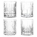Set de 4 vasos "Mulinello" con diseño italiano de Brandani Gift Group.