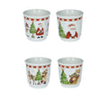 Set de 4 vasos pequeños Brandani Gift Group, presentados juntos sobre un fondo neutro.