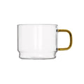 Set de 4 tazas Bridge de 6 cm en colores surtidos, hechas de vidrio de borosilicato.