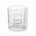 Set de 6 vasos de cristal con diseño geométrico Quadrato de Brandani Gift Group.