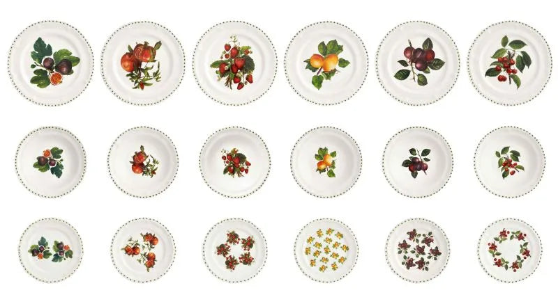 Set de 18 piezas de vajilla Le Primizie en porcelana blanca, con diseño italiano.