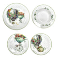 Set de vajilla de 18 piezas Brandani modelo Wonderland en porcelana.