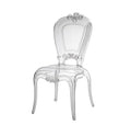 Silla Duquesa Plex, diseño italiano en color transparente.
