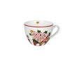 Taza de desayuno Le Chicche con diseño de puntos, color blanco y detalles en negro, de Brandani.