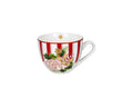 Taza de desayuno Le Chicche con diseño de rayas, fabricada en Italia.