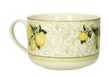 Taza de desayuno Limoni en porcelana New Bone China, con un diseño inspirado en limones.