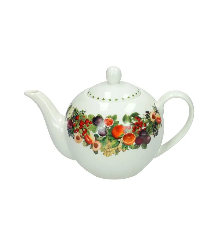 Tetera Le Primizie en porcelana New Bone China, con un diseño floral inspirado en la naturaleza.