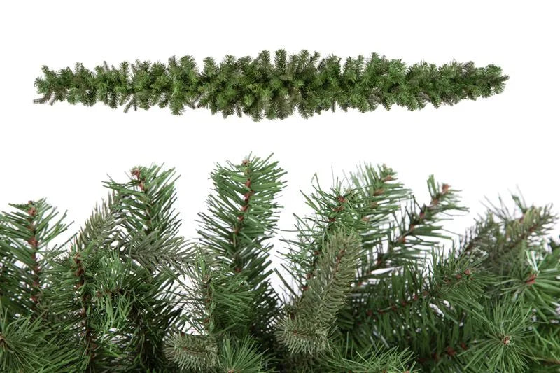 Tira de decoración de abeto navideño de 180 cm, con un aspecto natural y festivo.