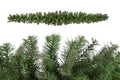 Tira de decoración de abeto navideño de 180 cm, con un aspecto natural y festivo.