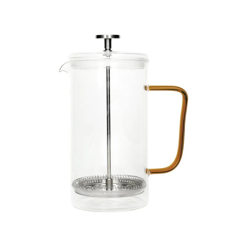 Tisanera Bridge de 1 litro en vidrio borosilicato de color ámbar.