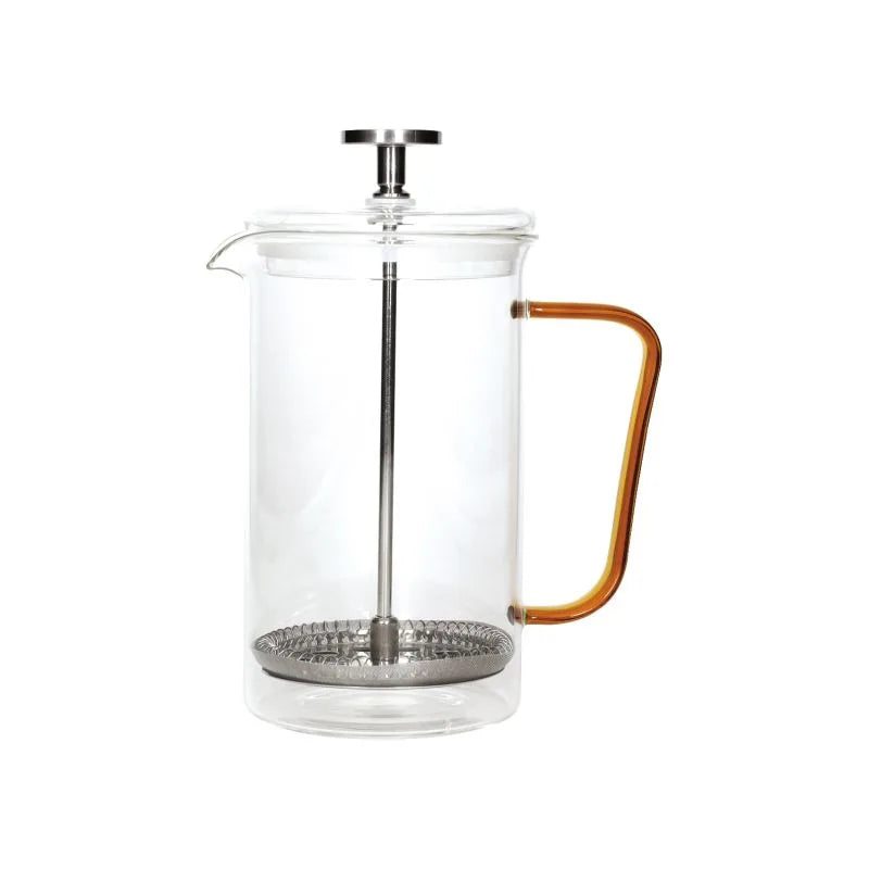 Tisanera Bridge ámbar de 60cl fabricada en vidrio de borosilicato.