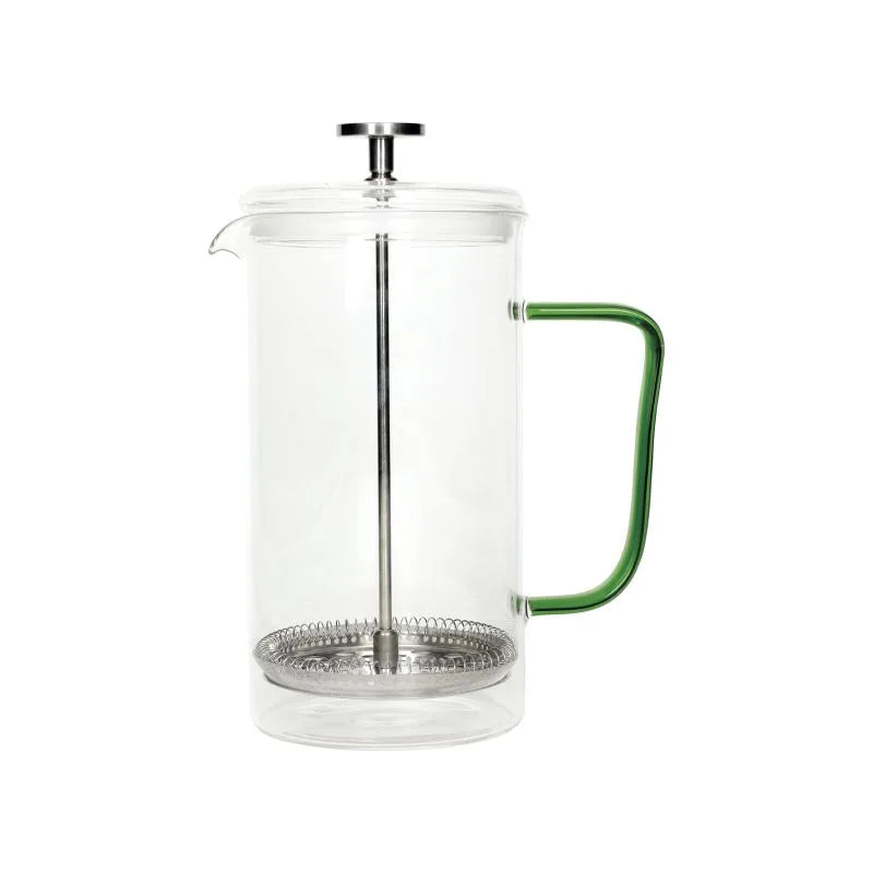 Tisanera Bridge Verde de 1 Litro fabricada en vidrio borosilicato.