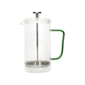 Tisanera Bridge Verde de 1 Litro fabricada en vidrio borosilicato.