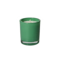 Vela perfumada Brandani de color verde con aroma a Gelsomino, presentada en su empaque.